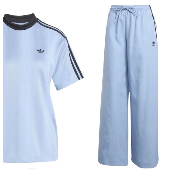NWT adidas Originals Women’s Small Firebird Oversized Track Pants & Jersey Top S - Picture 3 of 16